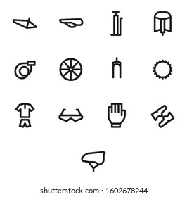 bicycle icon in line style for any purpose