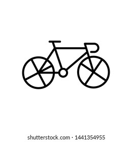 bicycle icon, logo design template 