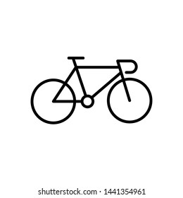 bicycle icon, logo design template 