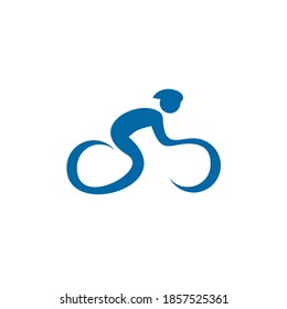 Bicycle icon logo design vector template