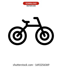 bicycle icon or logo isolated sign symbol vector illustration - high quality black style vector icons
