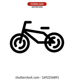 bicycle icon or logo isolated sign symbol vector illustration - high quality black style vector icons
