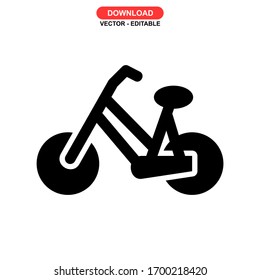 bicycle icon or logo isolated sign symbol vector illustration - high quality black style vector icons
