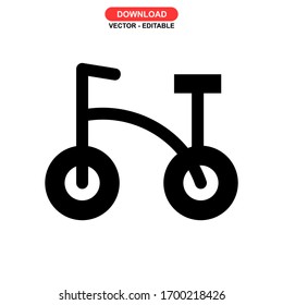 bicycle icon or logo isolated sign symbol vector illustration - high quality black style vector icons
