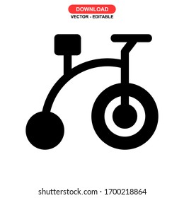 bicycle icon or logo isolated sign symbol vector illustration - high quality black style vector icons
