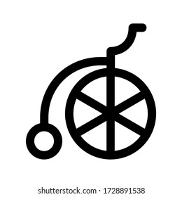 bicycle icon or logo isolated sign symbol vector illustration - high quality black style vector icons

