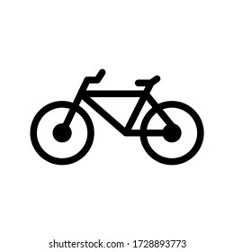 bicycle icon or logo isolated sign symbol vector illustration - high quality black style vector icons
