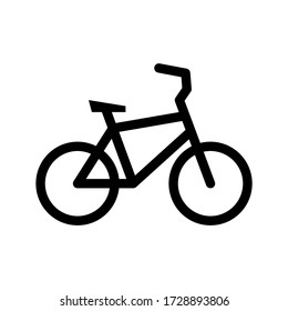 bicycle icon or logo isolated sign symbol vector illustration - high quality black style vector icons
