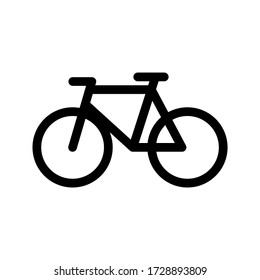 bicycle icon or logo isolated sign symbol vector illustration - high quality black style vector icons
