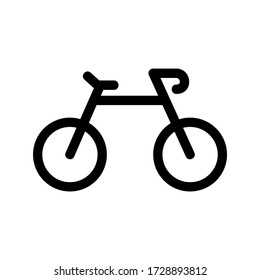 bicycle icon or logo isolated sign symbol vector illustration - high quality black style vector icons
