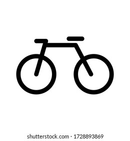 bicycle icon or logo isolated sign symbol vector illustration - high quality black style vector icons
