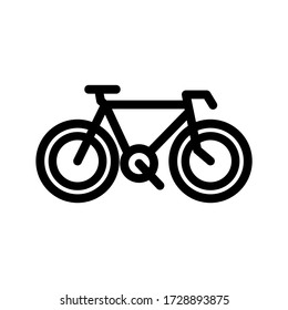 bicycle icon or logo isolated sign symbol vector illustration - high quality black style vector icons
