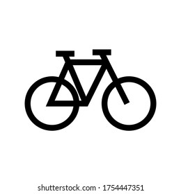 bicycle icon or logo isolated sign symbol vector illustration - high quality black style vector icons
