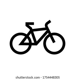 bicycle icon or logo isolated sign symbol vector illustration - high quality black style vector icons
