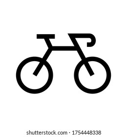 bicycle icon or logo isolated sign symbol vector illustration - high quality black style vector icons
