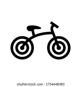 bicycle icon or logo isolated sign symbol vector illustration - high quality black style vector icons
