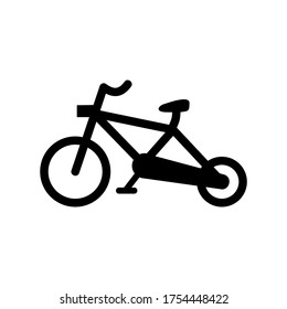 bicycle icon or logo isolated sign symbol vector illustration - high quality black style vector icons
