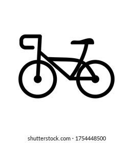 bicycle icon or logo isolated sign symbol vector illustration - high quality black style vector icons
