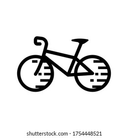 bicycle icon or logo isolated sign symbol vector illustration - high quality black style vector icons
