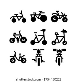 bicycle icon or logo isolated sign symbol vector illustration - Collection of high quality black style vector icons
