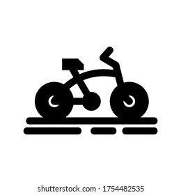 bicycle icon or logo isolated sign symbol vector illustration - high quality black style vector icons
