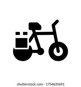 bicycle icon or logo isolated sign symbol vector illustration - high quality black style vector icons
