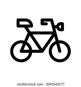 bicycle icon or logo isolated sign symbol vector illustration - high quality black style vector icons
