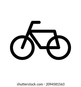 bicycle icon or logo isolated sign symbol vector illustration - high quality black style vector icons
