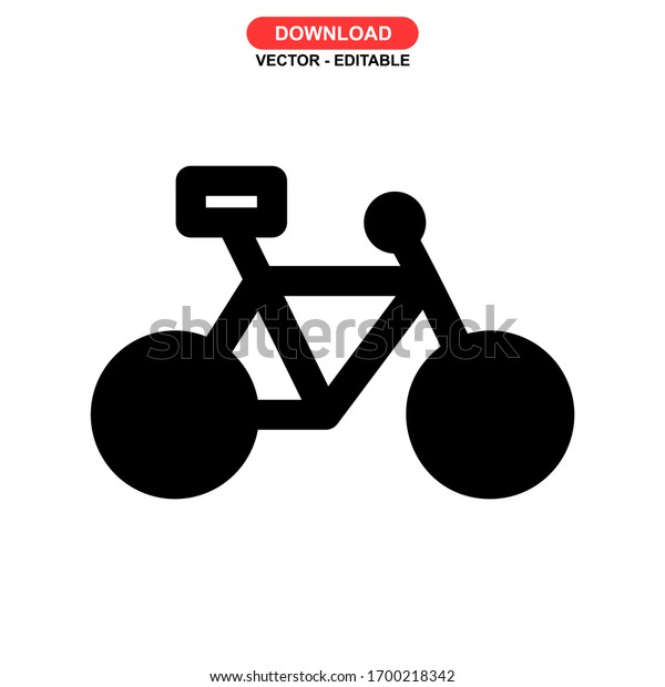 bicycle icon or logo\
isolated sign symbol vector illustration - high quality black style\
vector icons\
