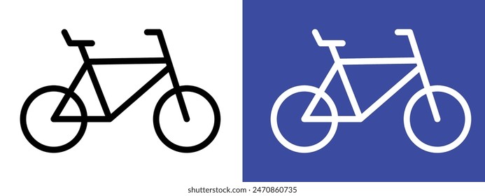 Bicycle icon logo set vector