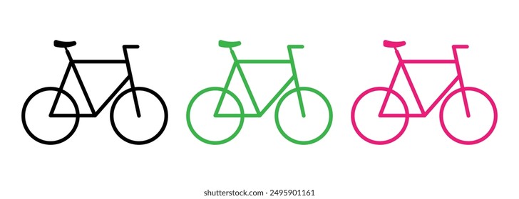 bicycle icon logo vector design eps 10