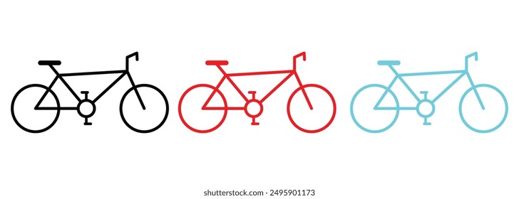 bicycle icon logo vector design eps 10