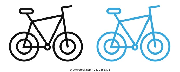Bicycle icon mark in filled style