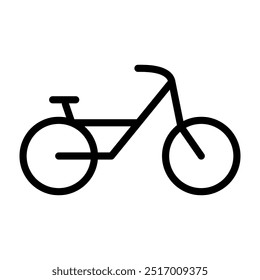 Bicycle icon in minimalist style