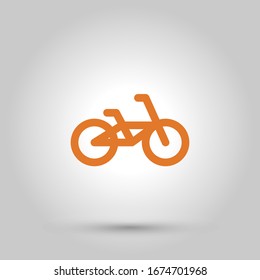Bicycle icon. Modern minimal design style, bike. Vector illustration.