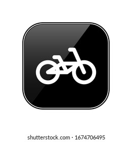 Bicycle icon. Modern minimal design style, bike. Vector illustration.