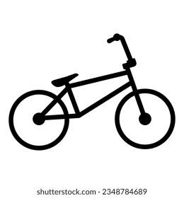 bicycle icon on transparent background