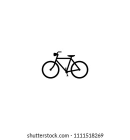 Bicycle icon on white background. Vector illustration
