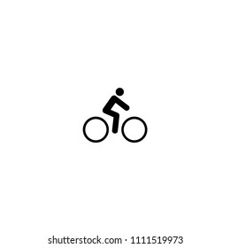 Bicycle icon on white background. Vector illustration