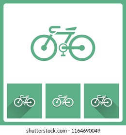Bicycle icon on white background