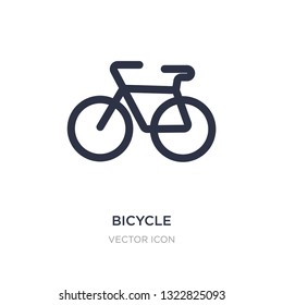 bicycle icon on white background. Simple element illustration from Maps and Flags concept. bicycle sign icon symbol design.