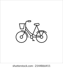 Bicycle icon on white background. Vector illustration. eps 10