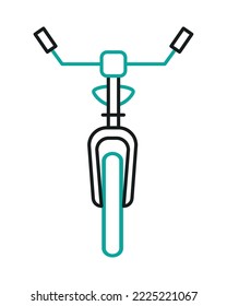 bicycle icon on white background
