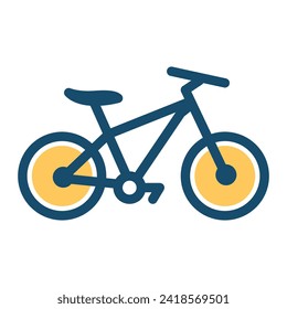 Bicycle icon on white background. Vector illustration.