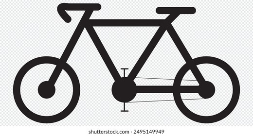 Bicycle icon on white background. Vector illustration eps 10. Racing bike icon. 