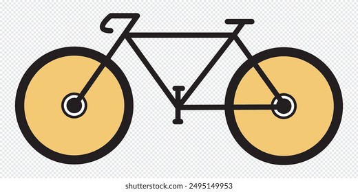 Bicycle icon on white background. Vector illustration eps 10. Racing bike icon. 