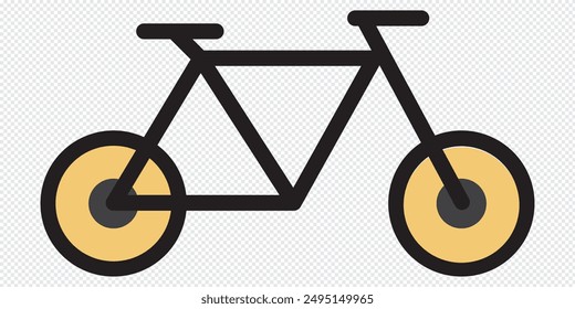 Bicycle icon on white background. Vector illustration eps 10. Racing bike icon. 