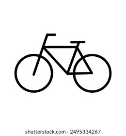 icono de bicicleta sobre fondo blanco