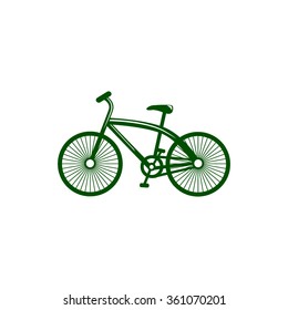 Bicycle icon on white background for web or application vector illustration 