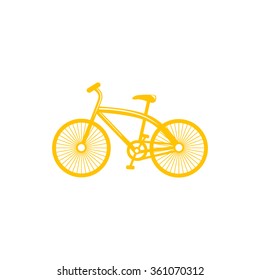 Bicycle icon on white background for web or application vector illustration 